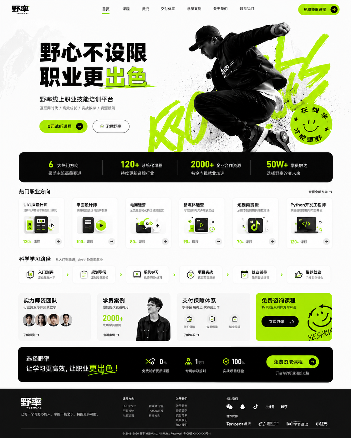 野率官网首页页面